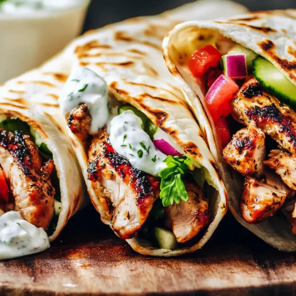 Greek Chicken Gyros