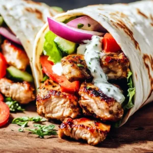 Greek Chicken Gyros 