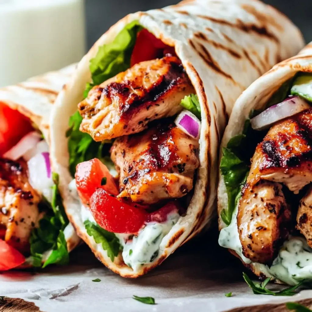 Greek Chicken Gyros 